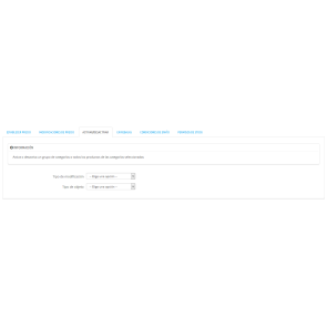Módulo Cambios Masivos de CATÁLOGO para Prestashop 1.6