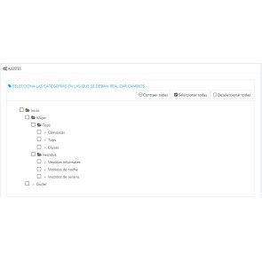 Módulo Cambios Masivos de CATÁLOGO para Prestashop 1.6